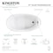 Aqua Eden 51.75 L, 27.13 W, Glossy White, Acrylic VTOV512730S - alternate 5